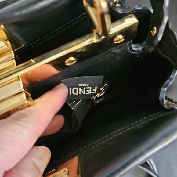 (Sold)Authentic Fendi Studded mini Peekaboo - Picture 2 of 8